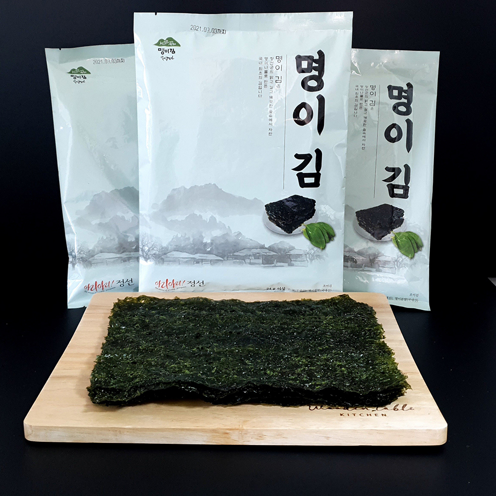 정선 서림농원 명이 김 선물세트 (명품 완도김과 정선 명이나물의 맛있는 만남)