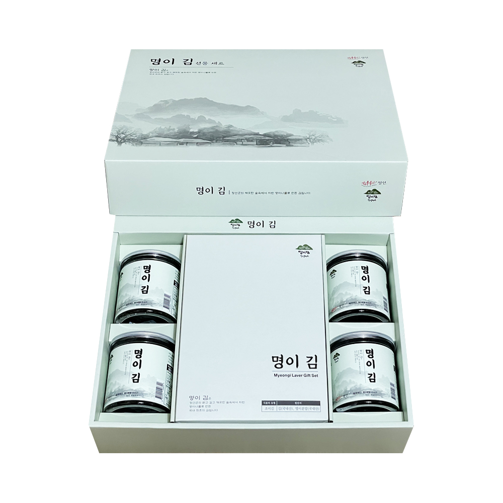 정선 서림농원 명이 김 선물세트 (명품 완도김과 정선 명이나물의 맛있는 만남)
