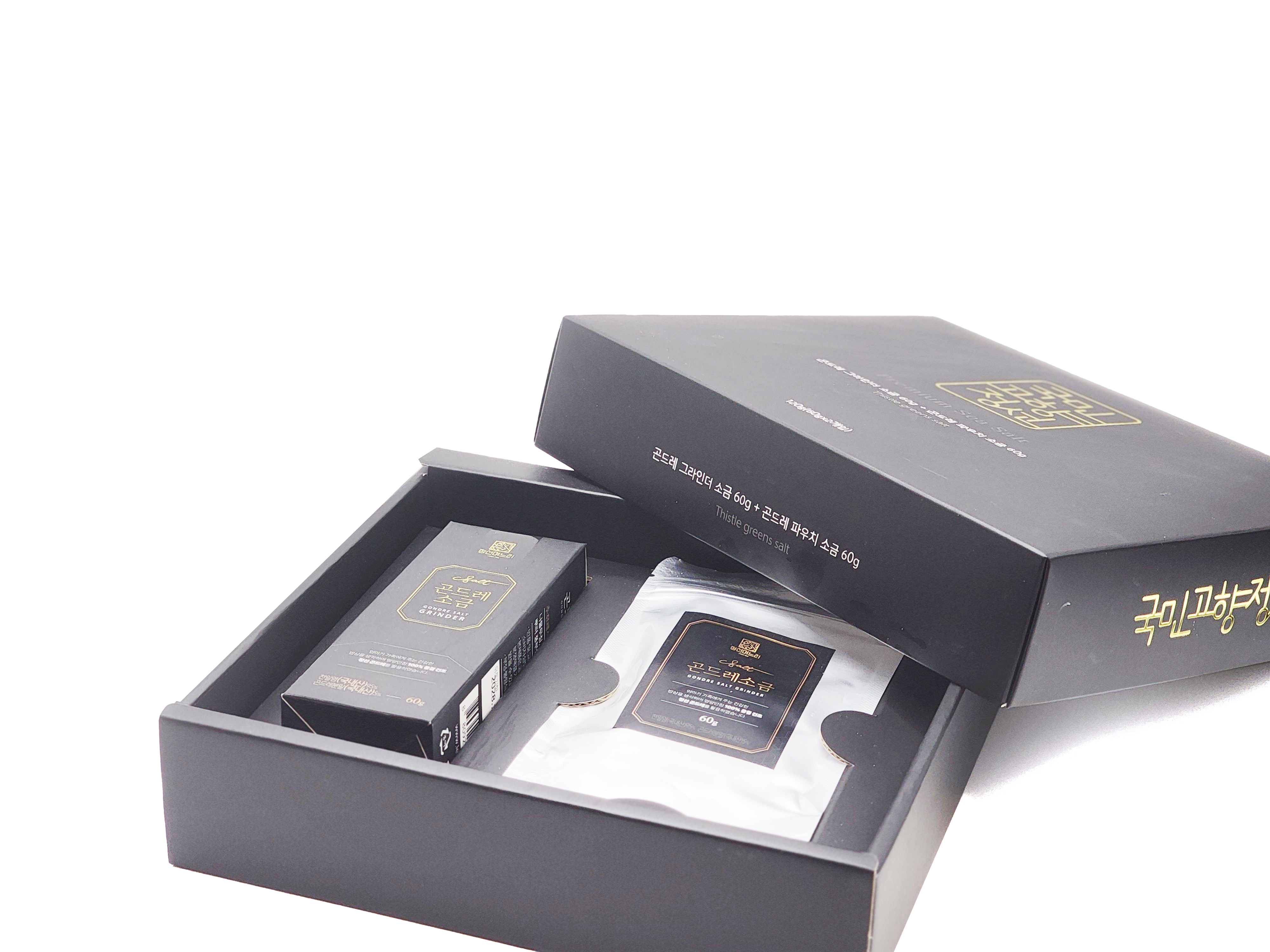 곤드레소금(스틱) 75g(5g*15EA) / 곤드레소금(그라인더) 60g / 곤드레소금(리필) 60g/곤드레리필패키지(그라인더+리필)